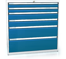 Drawer cabinet 1018 x 1014 x 600 - 6x drawers